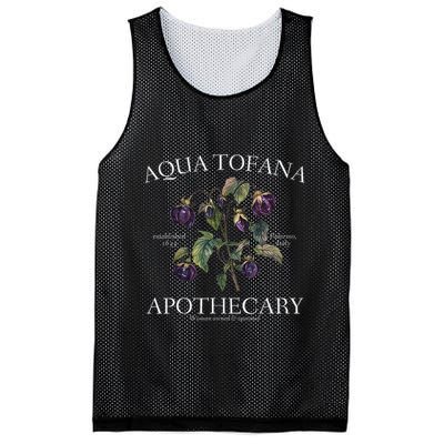 Funny Feminist Aqua Tofana Apothecary Vintage Design Mesh Reversible Basketball Jersey Tank