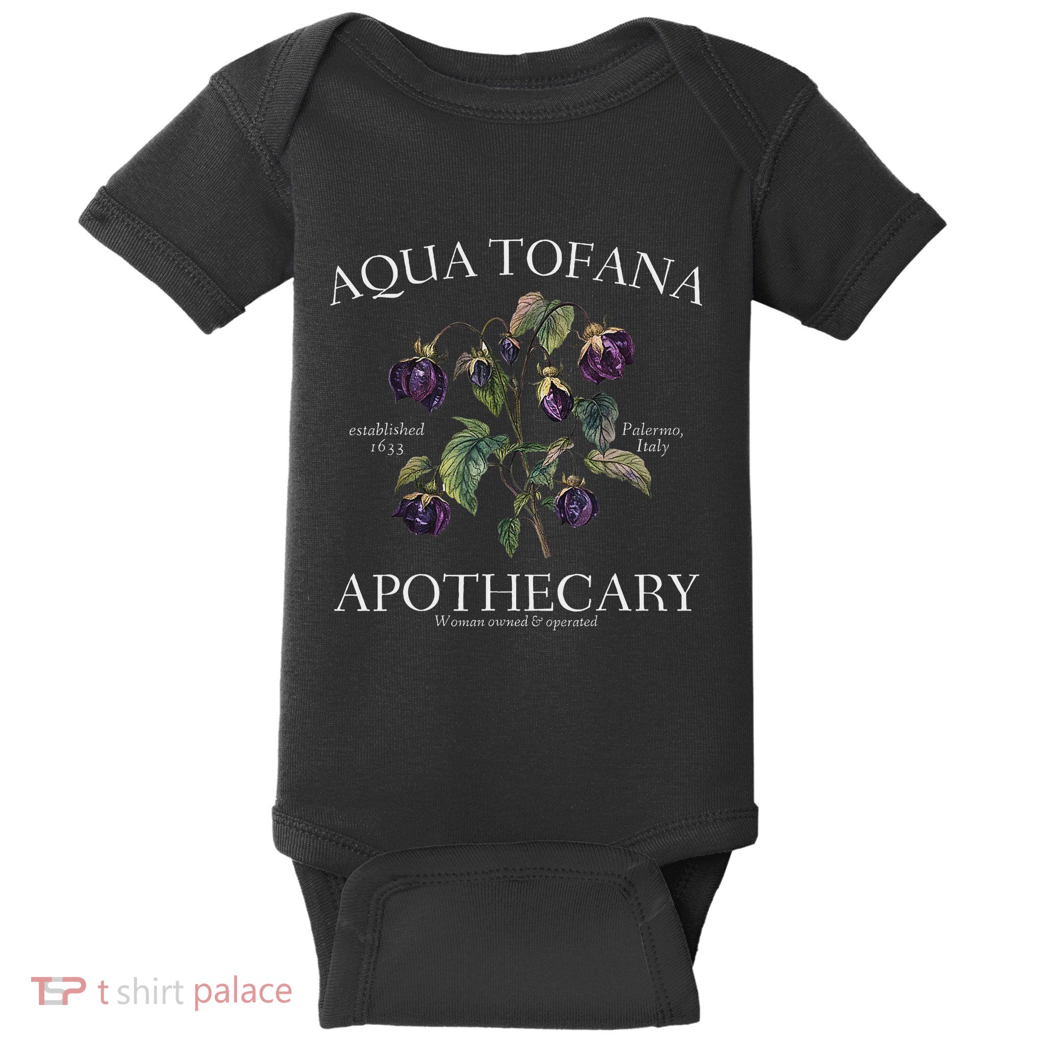 Funny Feminist Aqua Tofana Apothecary Vintage Design Baby Bodysuit