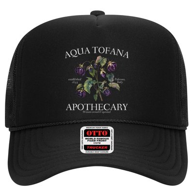 Funny Feminist Aqua Tofana Apothecary Vintage Design Trucker Hat