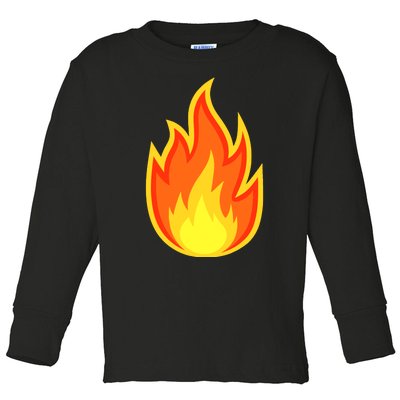 Fire Flame Adult Fire Flame Costume Toddler Long Sleeve Shirt