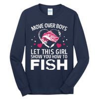 Funny Fishing Art For  Fishing Lover Fisherwoman Tall Long Sleeve T-Shirt