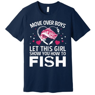 Funny Fishing Art For  Fishing Lover Fisherwoman Premium T-Shirt