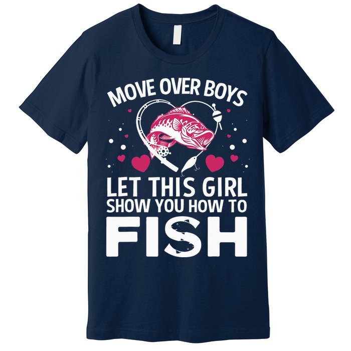 Funny Fishing Art For  Fishing Lover Fisherwoman Premium T-Shirt