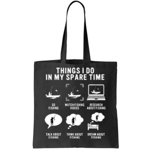 Fisherman Fishing Addict Lover Funny Bass Fish Fishing Tote Bag