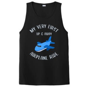 Funny First Airplane Ride Gift Pilot Flyer Gift PosiCharge Competitor Tank