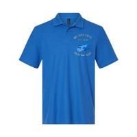 Funny First Airplane Ride Gift Pilot Flyer Gift Softstyle Adult Sport Polo