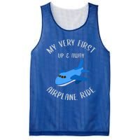 Funny First Airplane Ride Gift Pilot Flyer Gift Mesh Reversible Basketball Jersey Tank