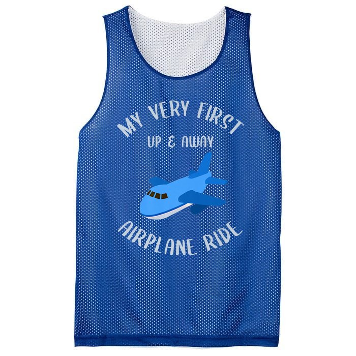 Funny First Airplane Ride Gift Pilot Flyer Gift Mesh Reversible Basketball Jersey Tank