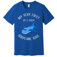 Funny First Airplane Ride Gift Pilot Flyer Gift Premium T-Shirt