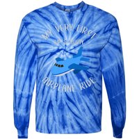 Funny First Airplane Ride Gift Pilot Flyer Gift Tie-Dye Long Sleeve Shirt