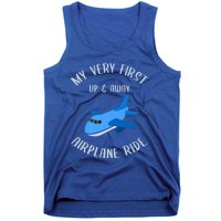 Funny First Airplane Ride Gift Pilot Flyer Gift Tank Top