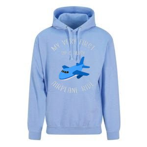 Funny First Airplane Ride Gift Pilot Flyer Gift Unisex Surf Hoodie