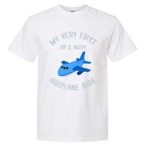 Funny First Airplane Ride Gift Pilot Flyer Gift Garment-Dyed Heavyweight T-Shirt