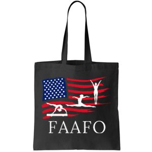 Faafo Funny American Gymnast Tote Bag