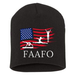 Faafo Funny American Gymnast Short Acrylic Beanie