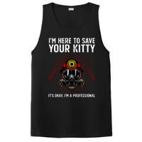 Funny Firefighter Art Fireman Gag Fire Fighter PosiCharge Competitor Tank