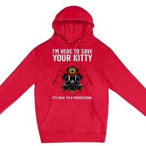 Funny Firefighter Art Fireman Gag Fire Fighter Premium Pullover Hoodie