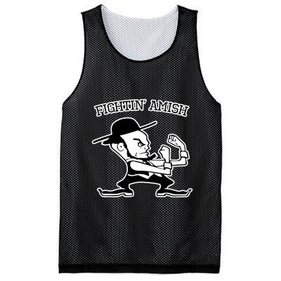Funny Fighting Amish Mesh Reversible Basketball Jersey Tank