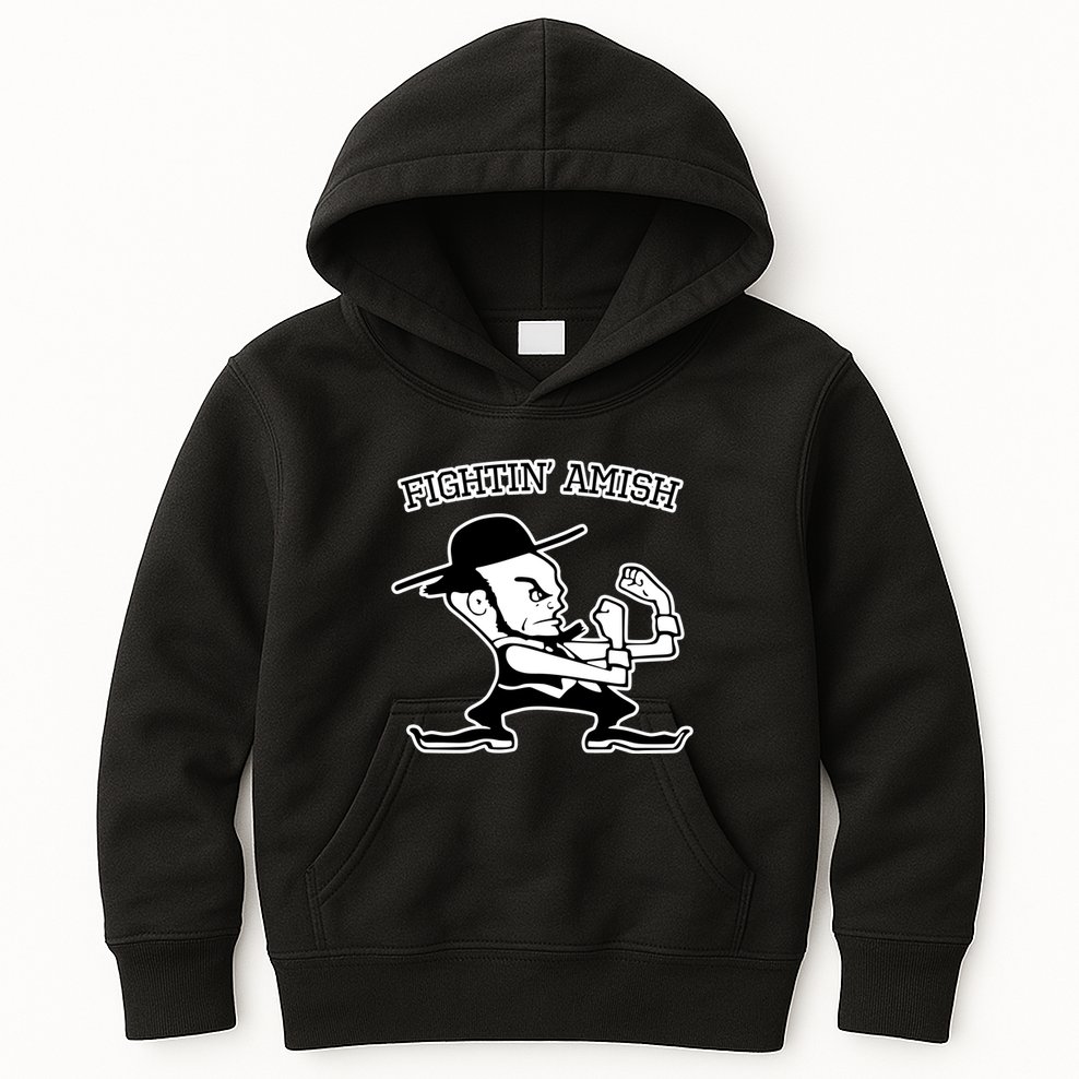 Funny Fighting Amish Kids Hoodie
