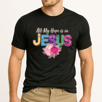 Floral Flower All My Hope Is In Jesus Cooling Performance Crew T-Shirt