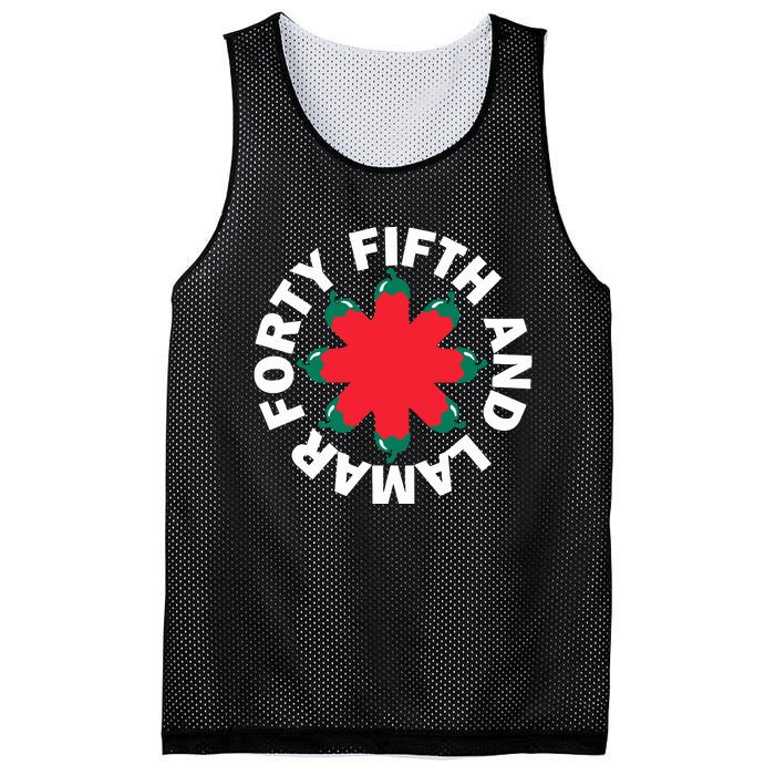 Forty Fifth And Lamar Mesh Reversible Basketball Jersey Tank