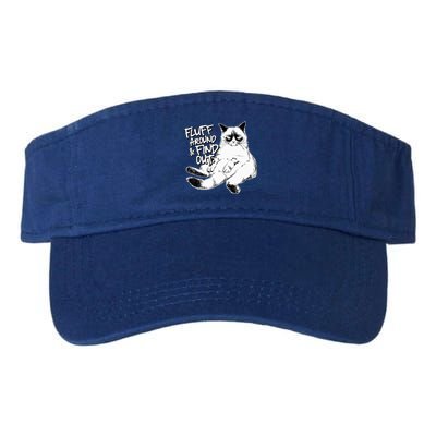 Funny Fluff Around and Find Out Grumpy Kitty Sarcastic Cat Valucap Bio-Washed Visor