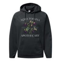 Funny Feminist Aqua Tofana Apothecary Vintage Design Performance Fleece Hoodie