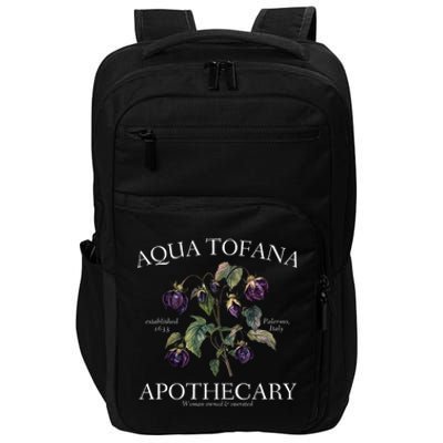 Funny Feminist Aqua Tofana Apothecary Vintage Design Impact Tech Backpack