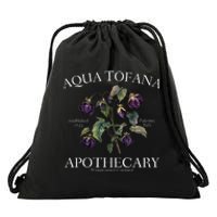 Funny Feminist Aqua Tofana Apothecary Vintage Design Drawstring Bag