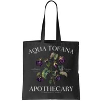 Funny Feminist Aqua Tofana Apothecary Vintage Design Tote Bag