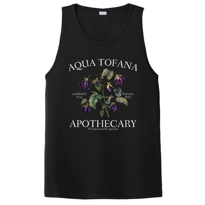 Funny Feminist Aqua Tofana Apothecary Vintage Design PosiCharge Competitor Tank