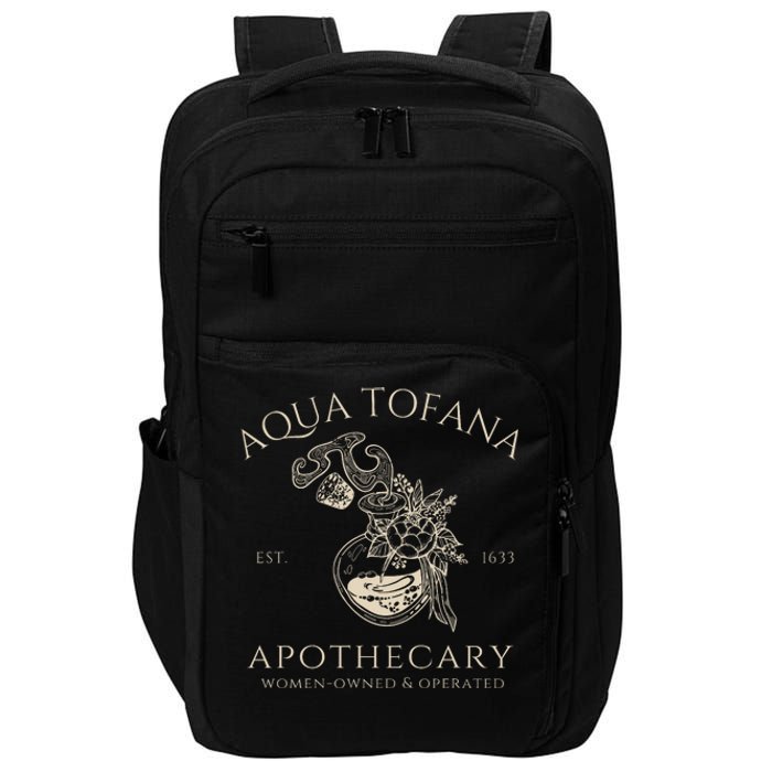 Funny Feminist Aqua Tofana Apothecary Vintage Women Impact Tech Backpack