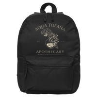 Funny Feminist Aqua Tofana Apothecary Vintage Women 16 in Basic Backpack