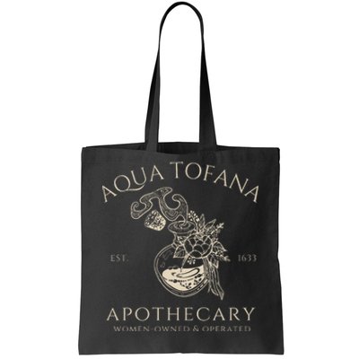 Funny Feminist Aqua Tofana Apothecary Vintage Women Tote Bag