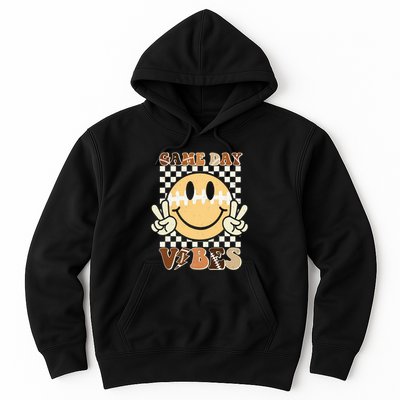Funny Face American Football Game Day Vibes Sport Hoodie