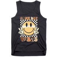 Funny Face American Football Game Day Vibes Sport Tank Top