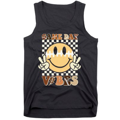 Funny Face American Football Game Day Vibes Sport Tank Top