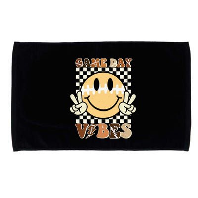 Funny Face American Football Game Day Vibes Sport Microfiber Hand Towel