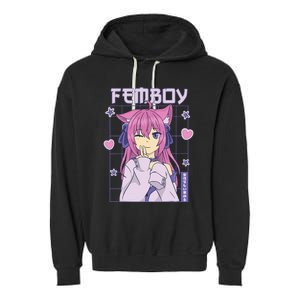 funny Femboy Anime Cute Little Femboy Garment-Dyed Fleece Hoodie