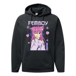 funny Femboy Anime Cute Little Femboy Performance Fleece Hoodie