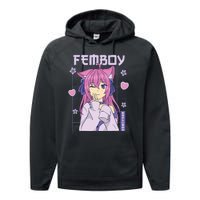 funny Femboy Anime Cute Little Femboy Performance Fleece Hoodie