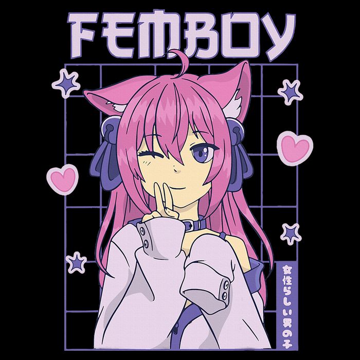 funny Femboy Anime Cute Little Femboy Cooling Performance Crew T-Shirt