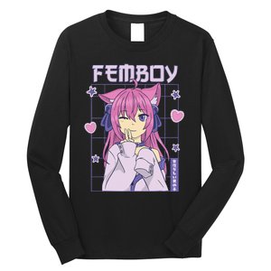 funny Femboy Anime Cute Little Femboy Long Sleeve Shirt