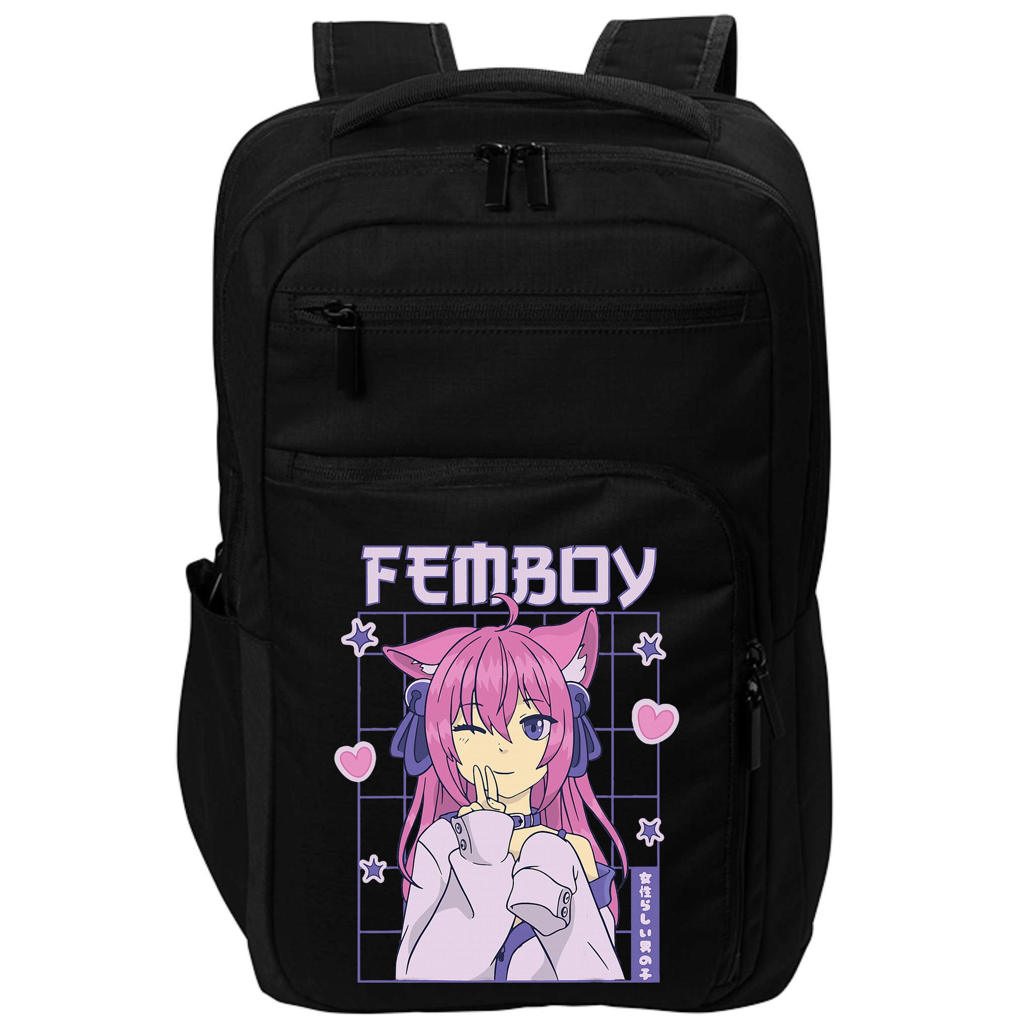 funny Femboy Anime Cute Little Femboy Impact Tech Backpack