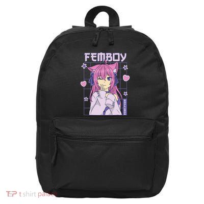 funny Femboy Anime Cute Little Femboy 16 in Basic Backpack