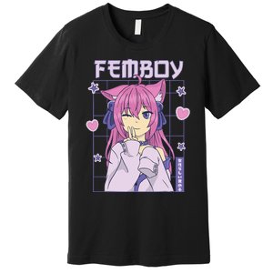 funny Femboy Anime Cute Little Femboy Premium T-Shirt