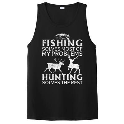 Funny Fishing And Hunting Gift Christmas Humor Hunter Cool X PosiCharge Competitor Tank