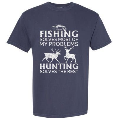 Funny Fishing And Hunting Gift Christmas Humor Hunter Cool X Garment-Dyed Heavyweight T-Shirt