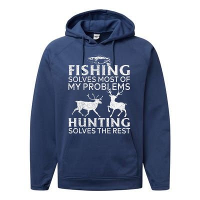 Funny Fishing And Hunting Gift Christmas Humor Hunter Cool X Performance Fleece Hoodie