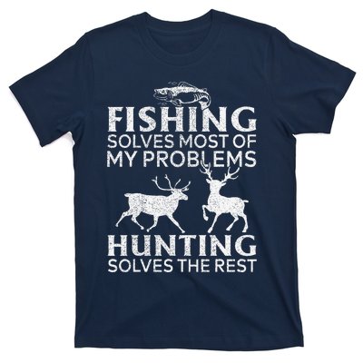 Funny Fishing And Hunting Gift Christmas Humor Hunter Cool X T-Shirt